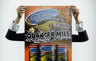 Quarter Mile IPA Poster